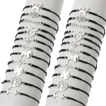 Karkötő ötvözetből, elektroplattázott kivitel, uniszex minimalist, motívum pillangó és Életfája