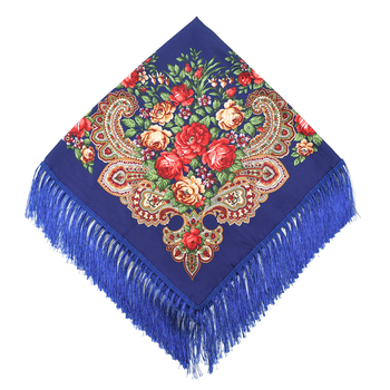 Pamut és len négyszöges sál, egzotikus retro stílus, egyszerű kötés, melegen tart és védi a naptól, nyár