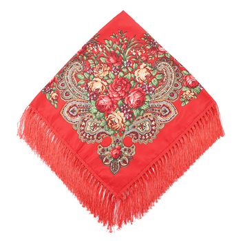 Pamut és len négyszöges sál, egzotikus retro stílus, egyszerű kötés, melegen tart és védi a naptól, nyár