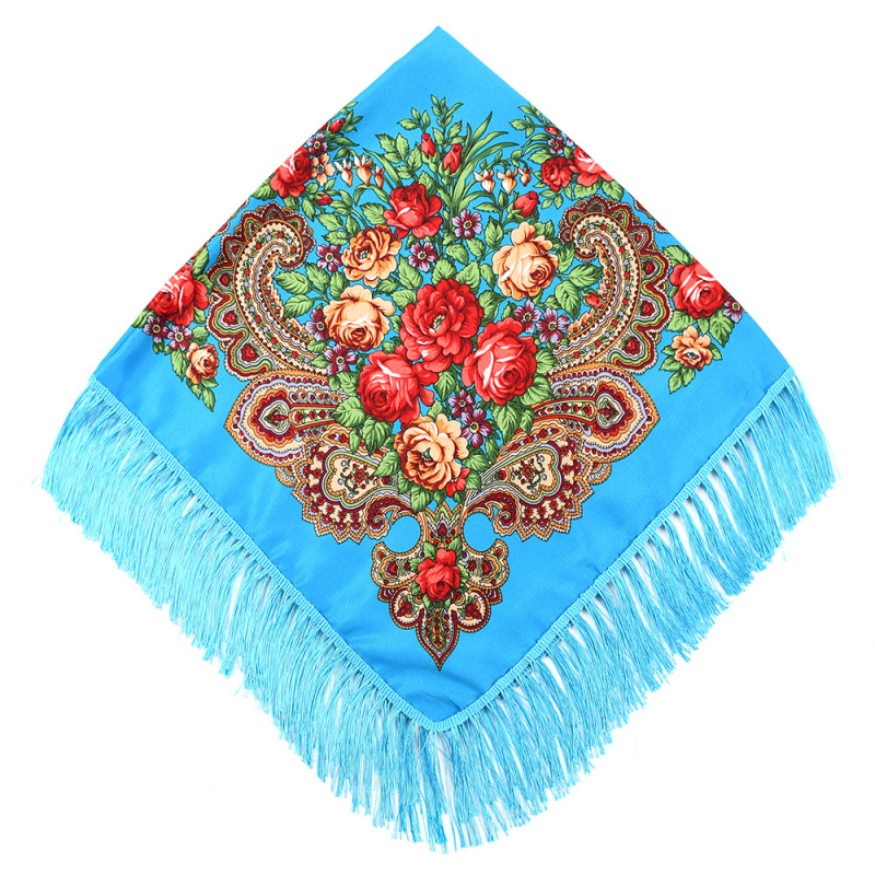 Pamut és len négyszöges sál, egzotikus retro stílus, egyszerű kötés, melegen tart és védi a naptól, nyár