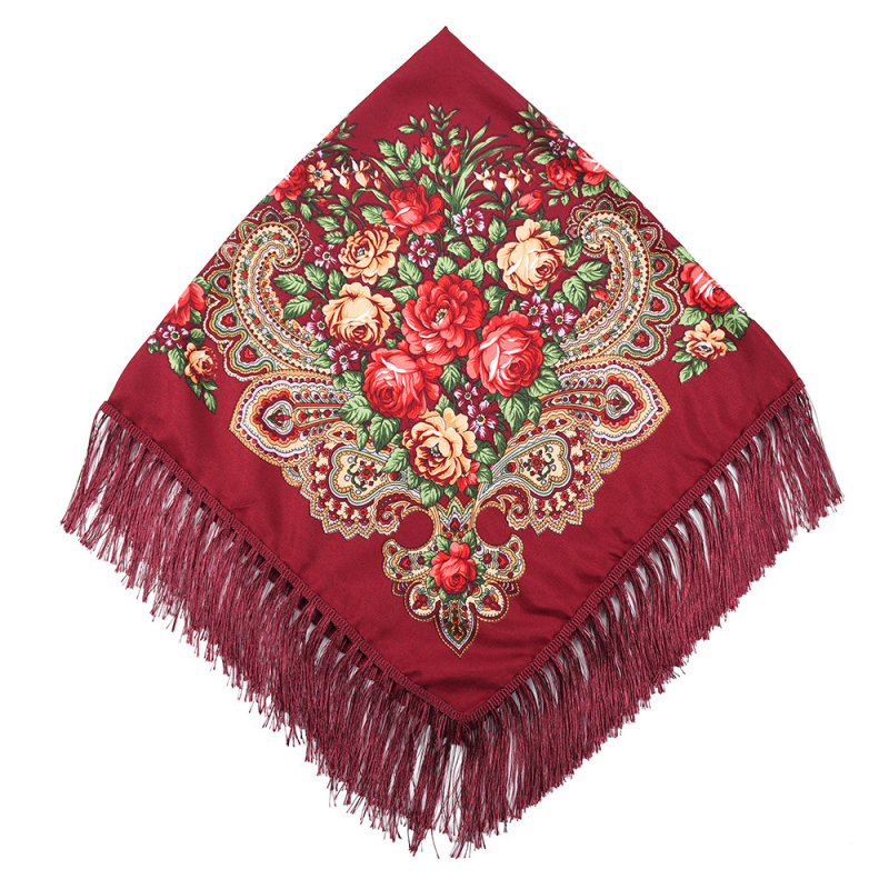 Pamut és len négyszöges sál, egzotikus retro stílus, egyszerű kötés, melegen tart és védi a naptól, nyár