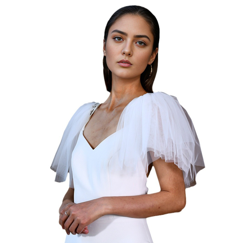 Manzhen Bride Mrežasti šal za rame – Dekoracija, Ručno izrađeno, Sve sezone