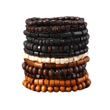 Huiyi fa karkötő - kézzel készített, uniszex, retro geometriai stílus