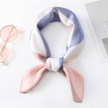 Șal pătrat din poliester, stil minimalist, țesătură simplă și imprimare — Brand TUPELUO/tuplo
