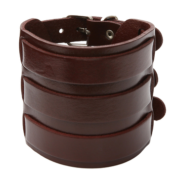 Muška narukvica u retro stilu od prave kože, brend GaiGaiLeatherJewelry, model QNW2166