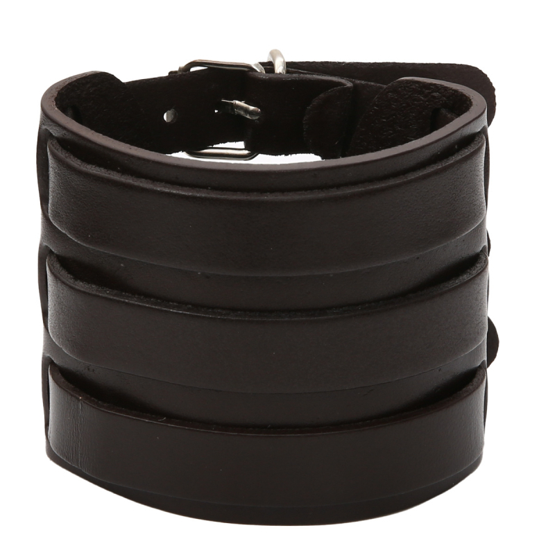 Muška narukvica u retro stilu od prave kože, brend GaiGaiLeatherJewelry, model QNW2166