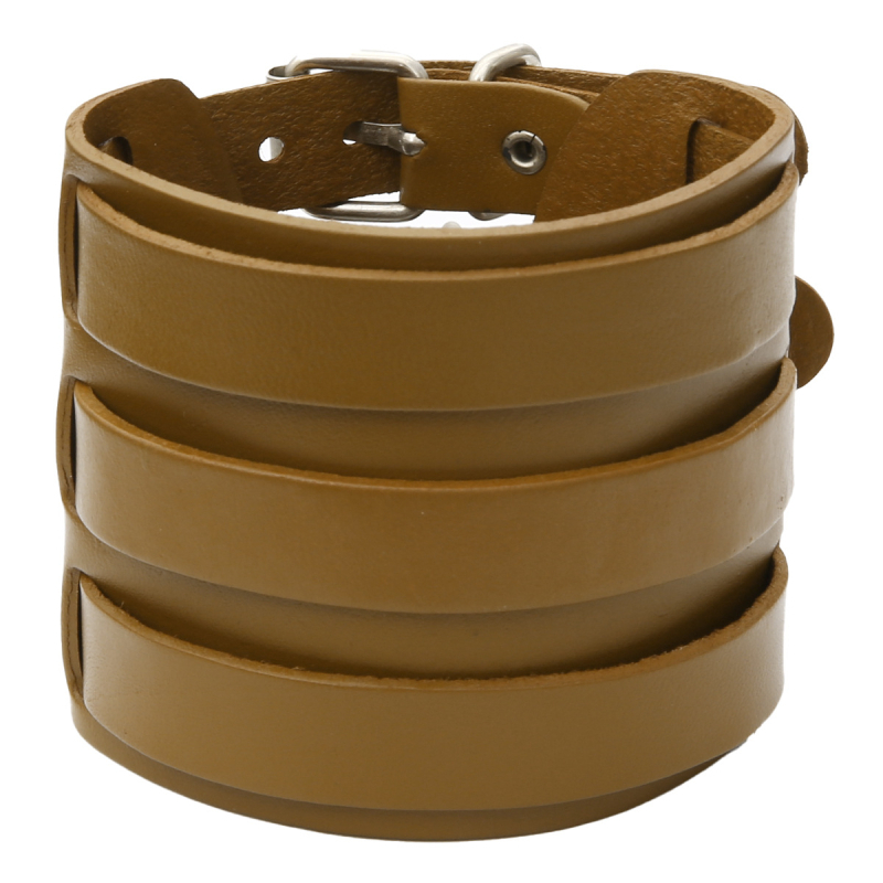 Muška narukvica u retro stilu od prave kože, brend GaiGaiLeatherJewelry, model QNW2166