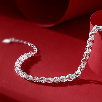 Narukvica s feniksovim repom i zvjezdano-geometrijskim dizajnom, 925 srebra, elektroplatiniranje, Love Silver