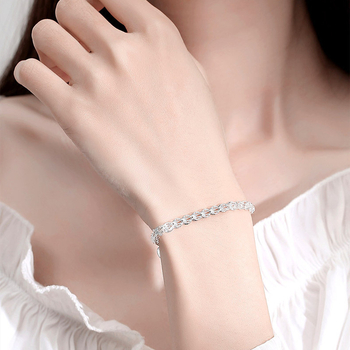 Narukvica s feniksovim repom i zvjezdano-geometrijskim dizajnom, 925 srebra, elektroplatiniranje, Love Silver