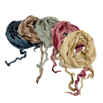 Molissa eșarfă monocrom poliester cu pliuri tie-dye fold - accesoriu decorativ