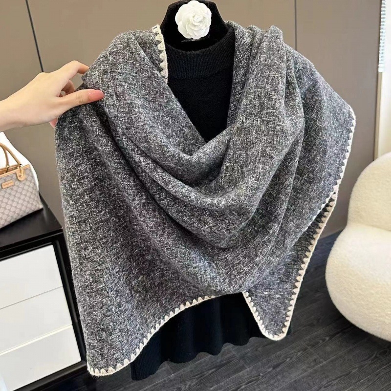 Șal feminin din imitatie de cașmir, cald pentru toamnă iarnă, stil coreean, design lung, țesătură plată