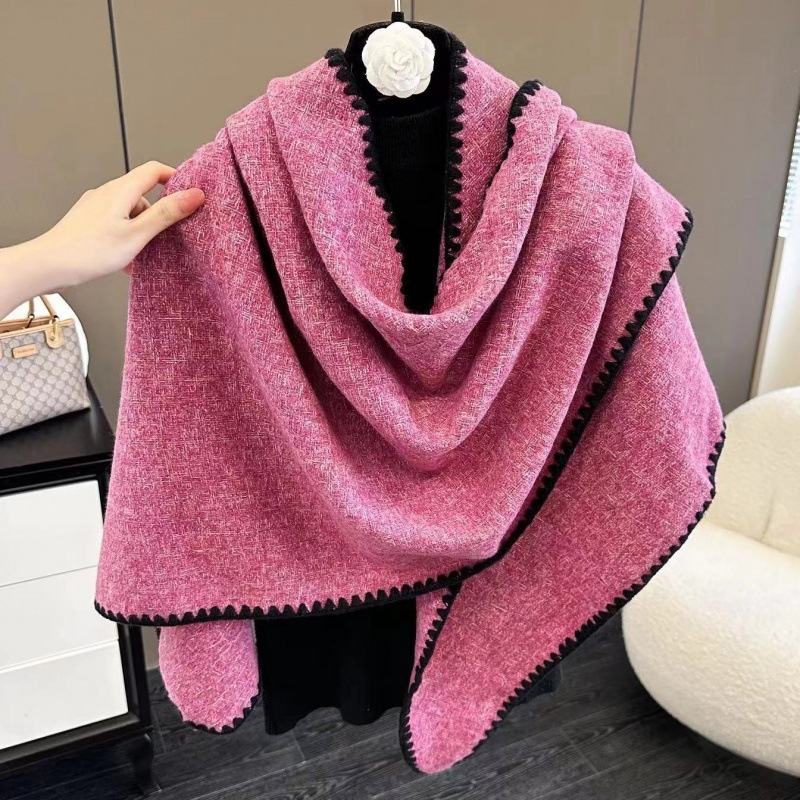 Șal feminin din imitatie de cașmir, cald pentru toamnă iarnă, stil coreean, design lung, țesătură plată
