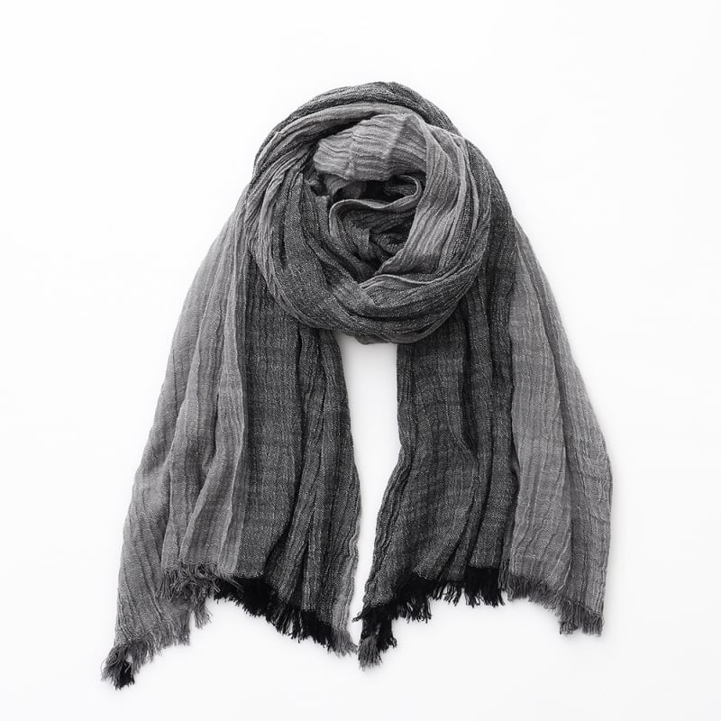 Βαμβακερός κασκόλ με απλό πλέξιμο, ζεστός, για όλες τις εποχές, μινιμαλιστικό casual στυλ, 71–80% βαμβάκι