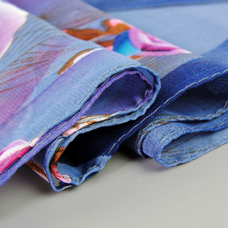 Ženski šal s princom od poliester šifona, ravna pletena tkanina, srednja duljina, ljetna uredska moda, marka LMLAVEN