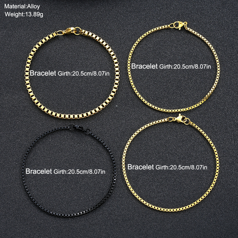 Titánium-ötvözetből készült karkötő elektroplakálással, geometriai dizájn nőknek, INS-stílus, utazásokhoz ideális.