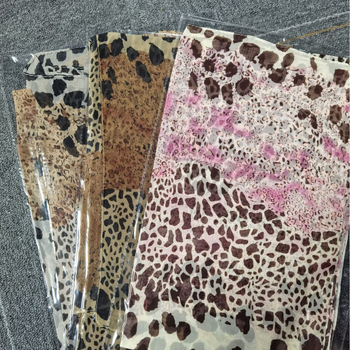 Φουλάρι chiffon με λεοπάρ σχέδιο, πολυεστερικό, καλοκαιρινό αξεσουάρ από LMLAVEN, Hangzhou προέλευση
