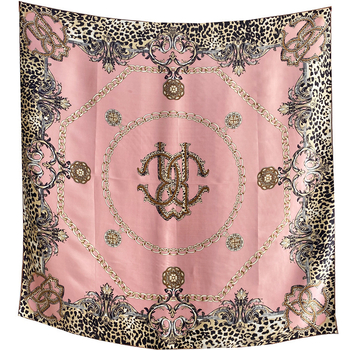 Selyem négyzet alakú sál leopard mintás gradációval, 100% selyem, sima szövéssel, négyzet alakú, friss és édes stílus