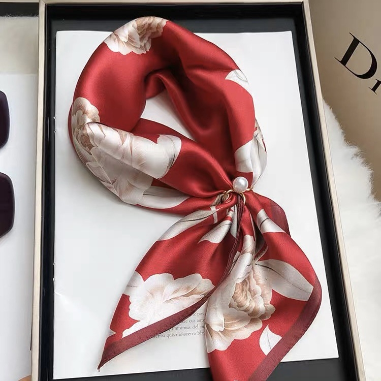 Kvadratni Mulberry svileni šal, satenska tkanina, elegantan i svestran dodatak, proljeće-jesen, podrijetlo Zhejiang