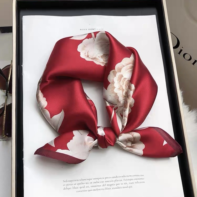 Kvadratni Mulberry svileni šal, satenska tkanina, elegantan i svestran dodatak, proljeće-jesen, podrijetlo Zhejiang