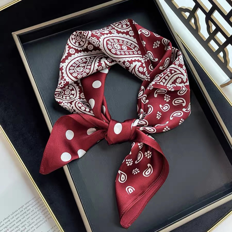 Kvadratni Mulberry svileni šal, satenska tkanina, elegantan i svestran dodatak, proljeće-jesen, podrijetlo Zhejiang
