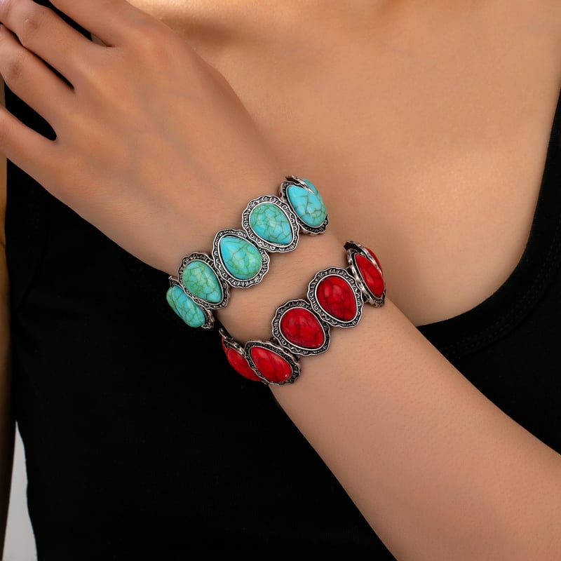 Brățară • Material: aliaj de zinc; Finisare: electroplacare; Stil: unisex; Design: geometric