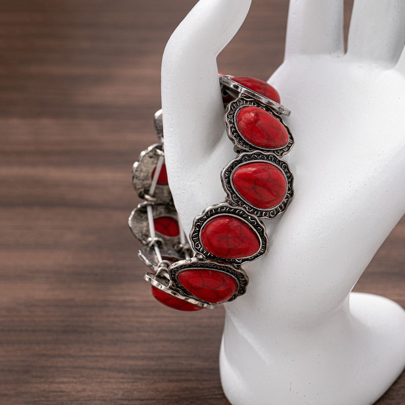 Brățară • Material: aliaj de zinc; Finisare: electroplacare; Stil: unisex; Design: geometric