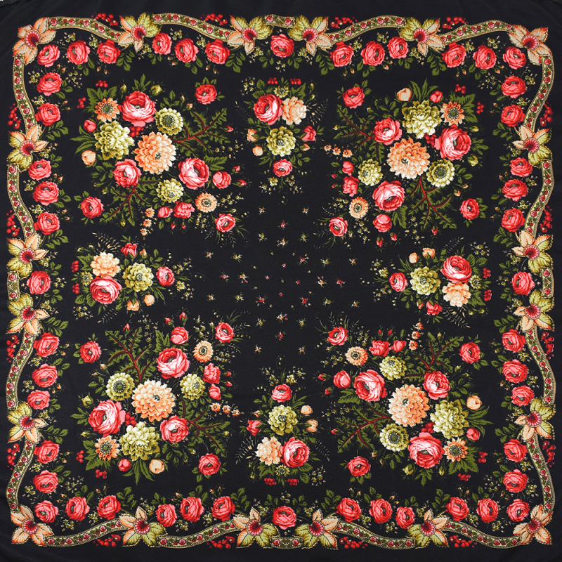 Kvadratni šal, twill tkanina, poliester, topao za četiri sezone