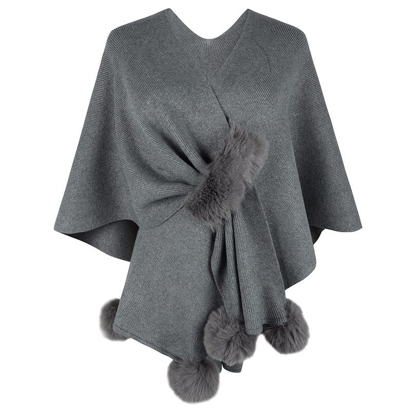 Damski monokrom warp-knit kapé kardigan od poliestera, topao