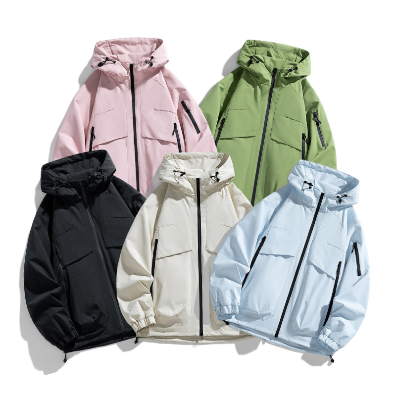 Ανδρικό soft shell μπουφάν, φαρδιά γραμμή, πολυεστερικό ύφασμα, μονόμπροστο κουμπί, πλαϊνές τσέπες