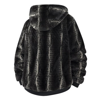 Muški Corduroy fleece kardigan jakna s kapuljacom, slobodan kroj, dugi rukav, 100% poliester