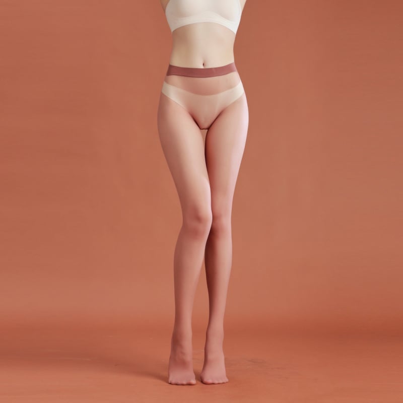 Ciorapi fără cusur din catifea, ultra-subțiri, culoare solidă, material nylon