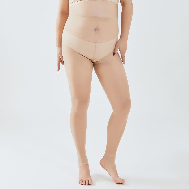 Női nylon harisnya - Csípőemelés, Láthatatlan, Csúszásgátló, 80-90% nylon tartalom