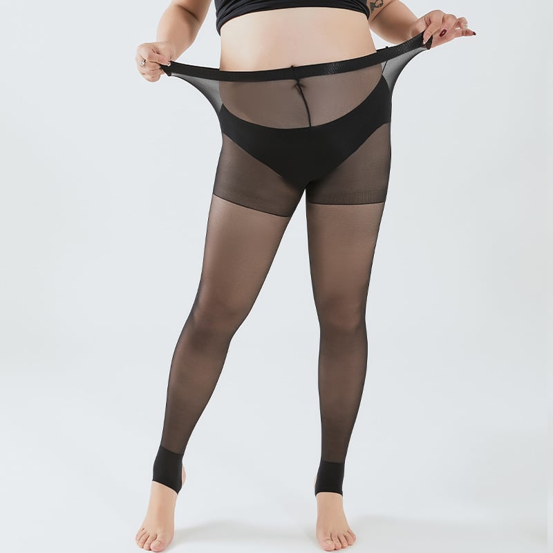 Női nylon harisnya - Csípőemelés, Láthatatlan, Csúszásgátló, 80-90% nylon tartalom