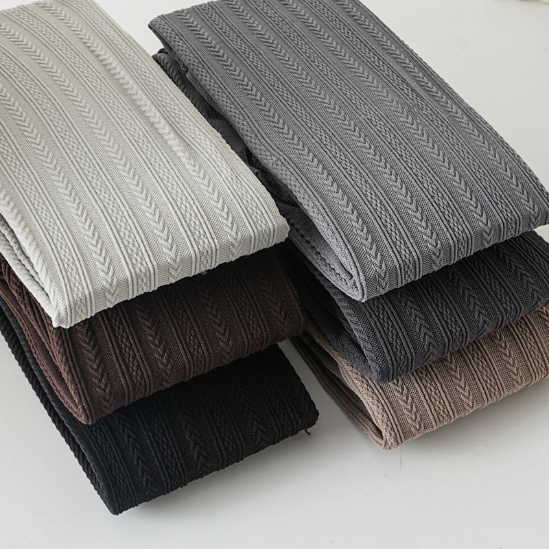 Damske velur kolgotice s vertikalnim tračnicama, tanke, otporne na trenje, Nylon 30-50%