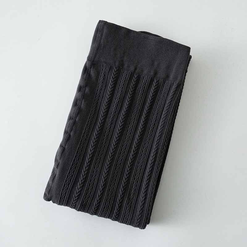 Дамски колготки от кадифе с вертикални ивици, жакардов модел, тънки, антифрикционни, Nylon 30-50%