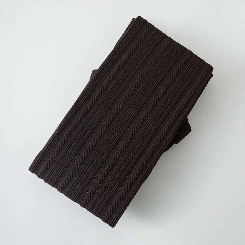 Дамски колготки от кадифе с вертикални ивици, жакардов модел, тънки, антифрикционни, Nylon 30-50%