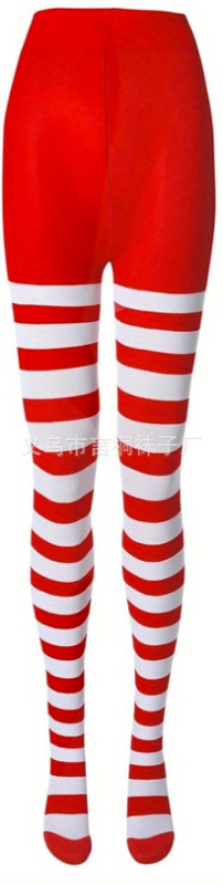 Χριστουγεννιάτικα καλσόν για πάρτι με μεσαίο πάχος, πολυεστερική σύνθεση 90–95%, σέξι στυλ