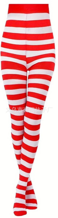 Χριστουγεννιάτικα καλσόν για πάρτι με μεσαίο πάχος, πολυεστερική σύνθεση 90–95%, σέξι στυλ