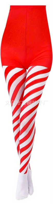 Χριστουγεννιάτικα καλσόν για πάρτι με μεσαίο πάχος, πολυεστερική σύνθεση 90–95%, σέξι στυλ