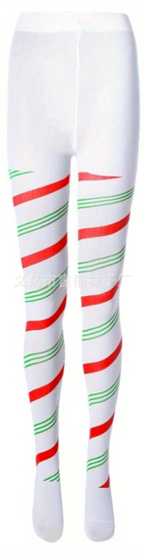 Χριστουγεννιάτικα καλσόν για πάρτι με μεσαίο πάχος, πολυεστερική σύνθεση 90–95%, σέξι στυλ