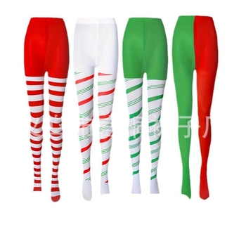 Χριστουγεννιάτικα καλσόν για πάρτι με μεσαίο πάχος, πολυεστερική σύνθεση 90–95%, σέξι στυλ