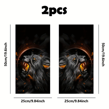 Sanxu Full car sticker za B-stup automobila s lavim dizajnom, samoljepljivi vinilni film, prilagodljiv uzorak prema crtežima