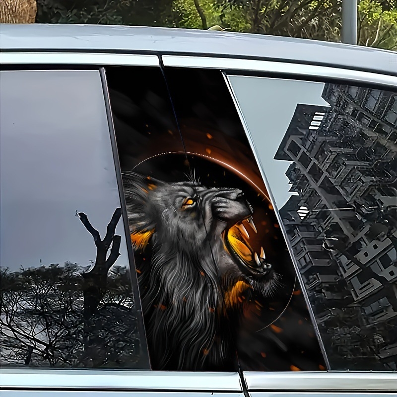 Sanxu Full car sticker za B-stup automobila s lavim dizajnom, samoljepljivi vinilni film, prilagodljiv uzorak prema crtežima
