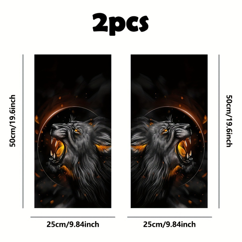 Sanxu Full car sticker za B-stup automobila s lavim dizajnom, samoljepljivi vinilni film, prilagodljiv uzorak prema crtežima