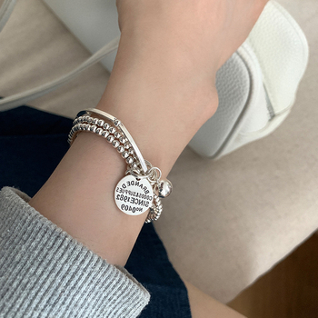 RONERAI zsinóros karkötő több rétegű fém címkékkel, nőknek, galvanizált bevonattal, személyes divat stílus