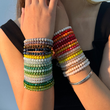 Karkötő mesterséges kristályokkal, kézzel szőtt, Gutt. márka, nőknek, minden ruhához illő stílus