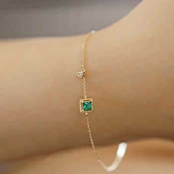 Karkötő — S925 sterling ezüst, 14K aranyozás, gyémánt díszítés, geometriai dizájn, japán-koreai ihletésű nőknek