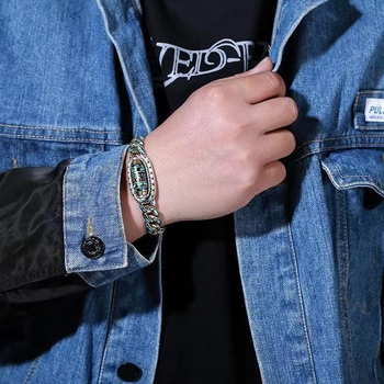 Bakrena narukvica, elektroplating, unisex, geometrijski dizajn, OL moda