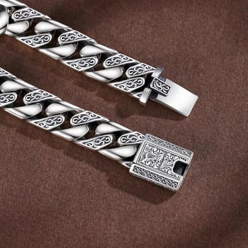 Unisex narukvica u korejskom Punk stilu s posrebrenim premazom, originalni dizajn, moguć graviranje (Materijal: posrebren premaz; Tehnika obrade: elektroplatiranje; Stil: Unisex, Original design; Kategorija: Ručni dodaci)