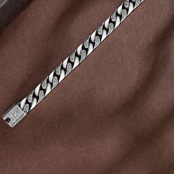 Unisex narukvica u korejskom Punk stilu s posrebrenim premazom, originalni dizajn, moguć graviranje (Materijal: posrebren premaz; Tehnika obrade: elektroplatiranje; Stil: Unisex, Original design; Kategorija: Ručni dodaci)